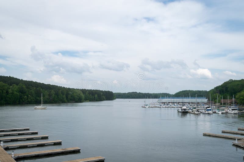 Joe Wheeler State Park Marina y visión imagen de archivo libre de regalías Joe Wheeler State Park Marina y visión imagen de archivo libre de regalías