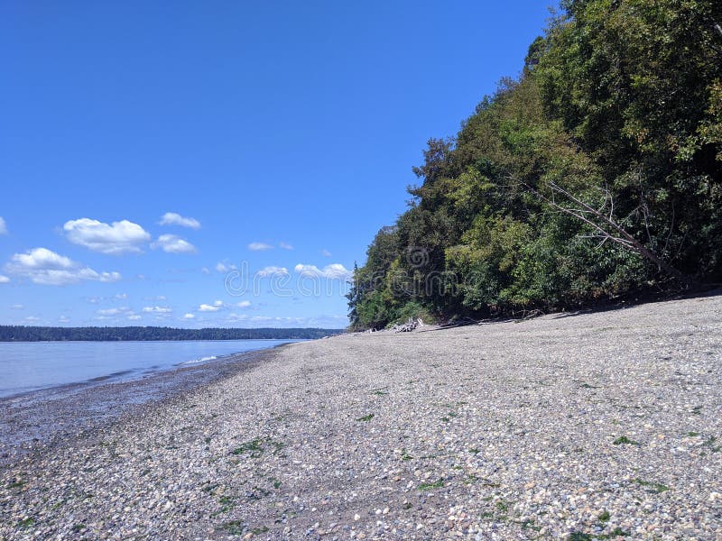 Joemma Beach State Park in Longbranch, WA, on a bright sunny day