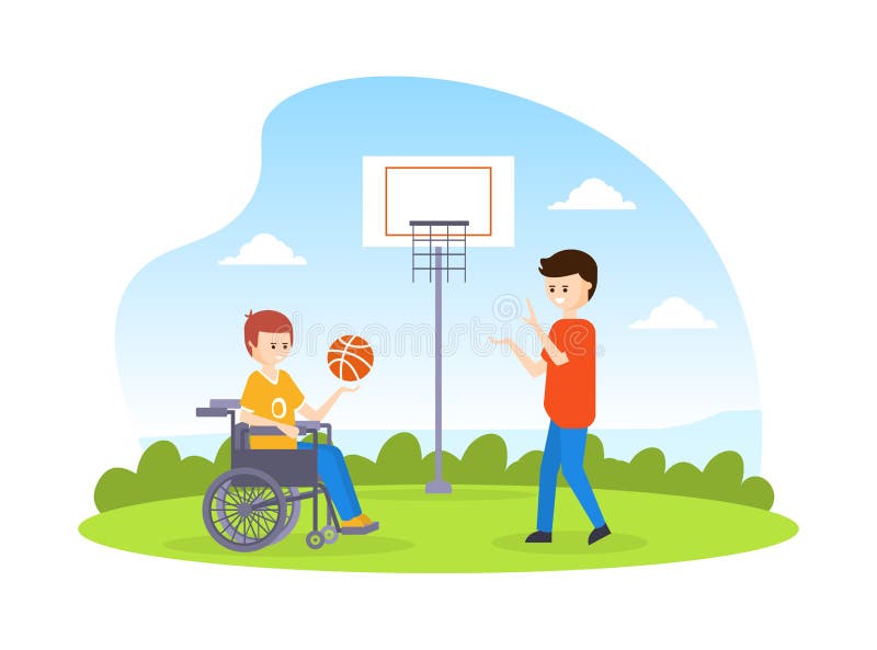 Menino com deficiência jogando xadrez com um amigo jogador com
