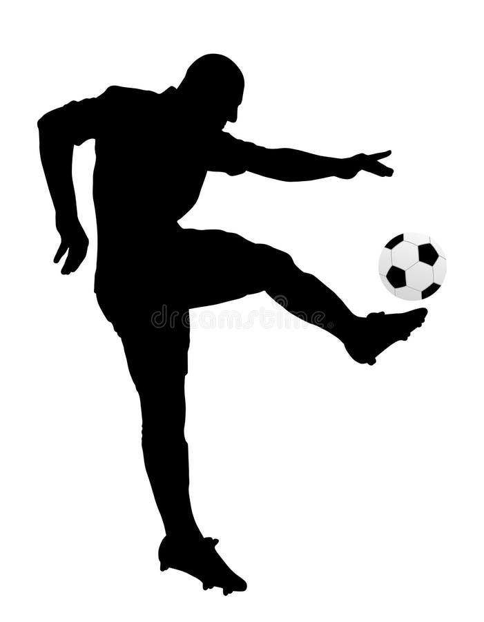 Jogador de futebol ilustração stock Jogador de futebol ilustração stock