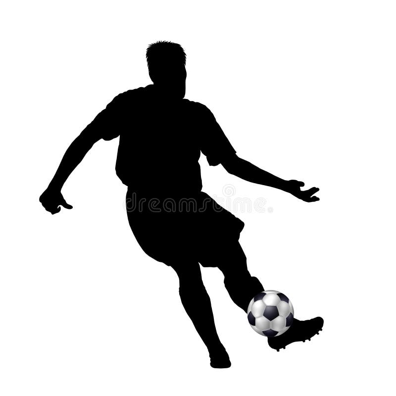 Silhueta De Dois Jogadores De Futebol De Volta à Parte Traseira Imagem de  Stock - Imagem de atleta, estar: 61417525