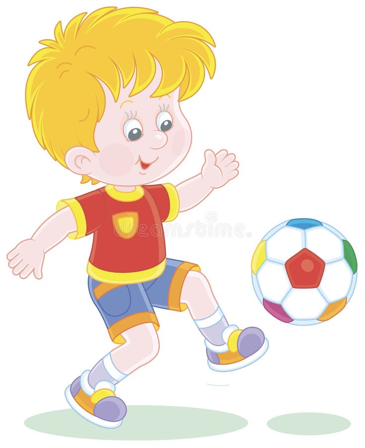 jogando futebol pessoa livre de direitos Vetores Clip Art ilustração  -vc066376-CoolCLIPS.com