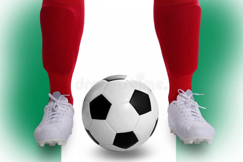 Jogador de futebol de Nigéria ilustração do vetor Jogador de futebol de Nigéria ilustração do vetor