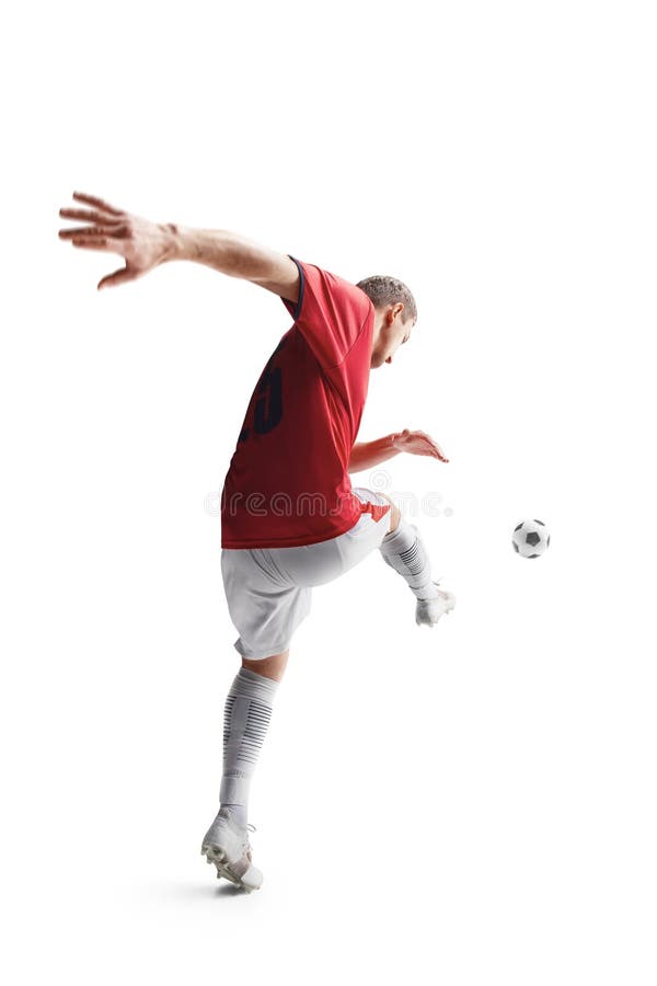 Jovem mulher menina futebol jogador de futebol chutar pênalti bola passe  pênalti tiroteio no campo de futebol fan stand time objetivo ação atividade  desportista profissional ilustração vetorial