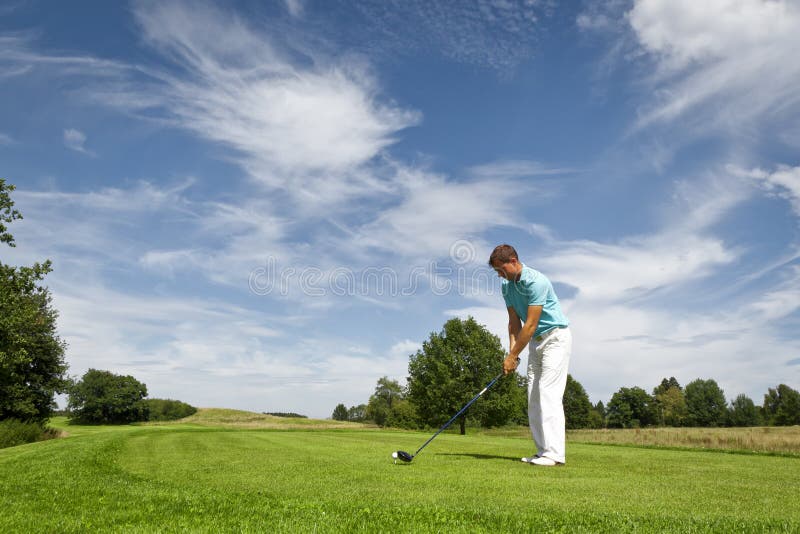 Jogador de golfe fotos de stock royalty free Jogador de golfe fotos de stock royalty free