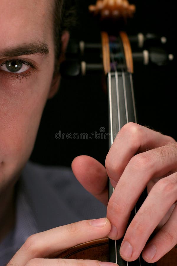 Jogador do violino foto de stock Jogador do violino foto de stock