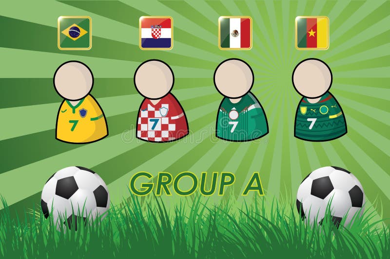 Copo Do Futebol Na Fase Do Grupo De Rússia, Tabela Com Todos Os