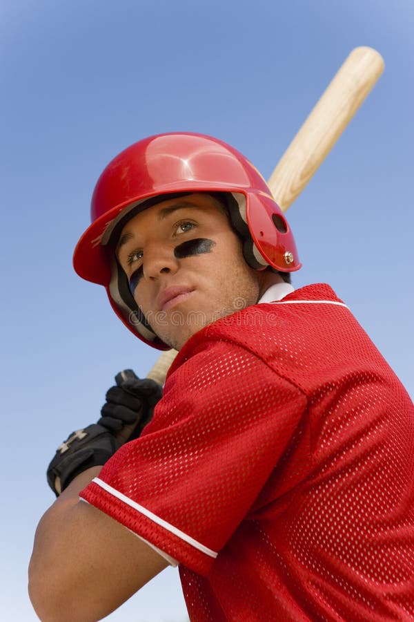 Modelo de melhor jogador de beisebol azul, vermelho e creme - Venngage