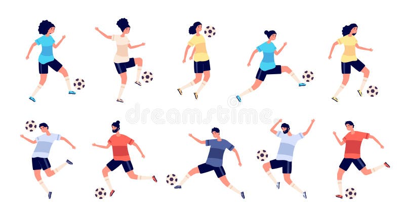 Meninos Jogando Futebol Com Bola No Campo De Verão. Crianças Felizes Jogando  Futebol Jogando Juntos Se Divertindo. Ilustração do Vetor - Ilustração de  verde, playground: 215402544