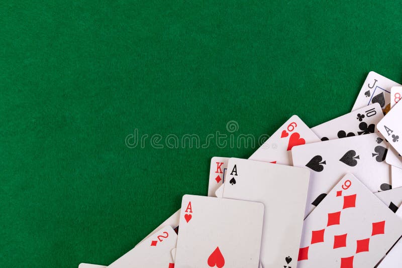 Cartas de jogar foto de stock
