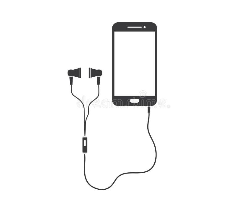 música fone de ouvido dispositivo vetor ilustração. Esportes e lazer ou  tecnologia objeto ícone conceito. sem fio fone de ouvido para jogos e música  vetor Projeto com sombra. música estúdio logotipo Projeto.