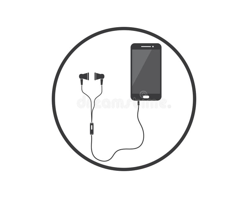 música fone de ouvido dispositivo vetor ilustração. Esportes e lazer ou  tecnologia objeto ícone conceito. sem fio fone de ouvido para jogos e música  vetor Projeto com sombra. música estúdio logotipo Projeto.