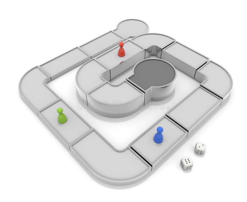 Jogar Com Jogos De Tabuleiro. Processamento De Dados E Peças 3d Ilustração  Stock - Ilustração de dificuldades, partes: 175150579