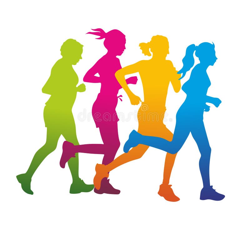 Jogger stock illustration. Illustration of colorful, jogging - 34746042