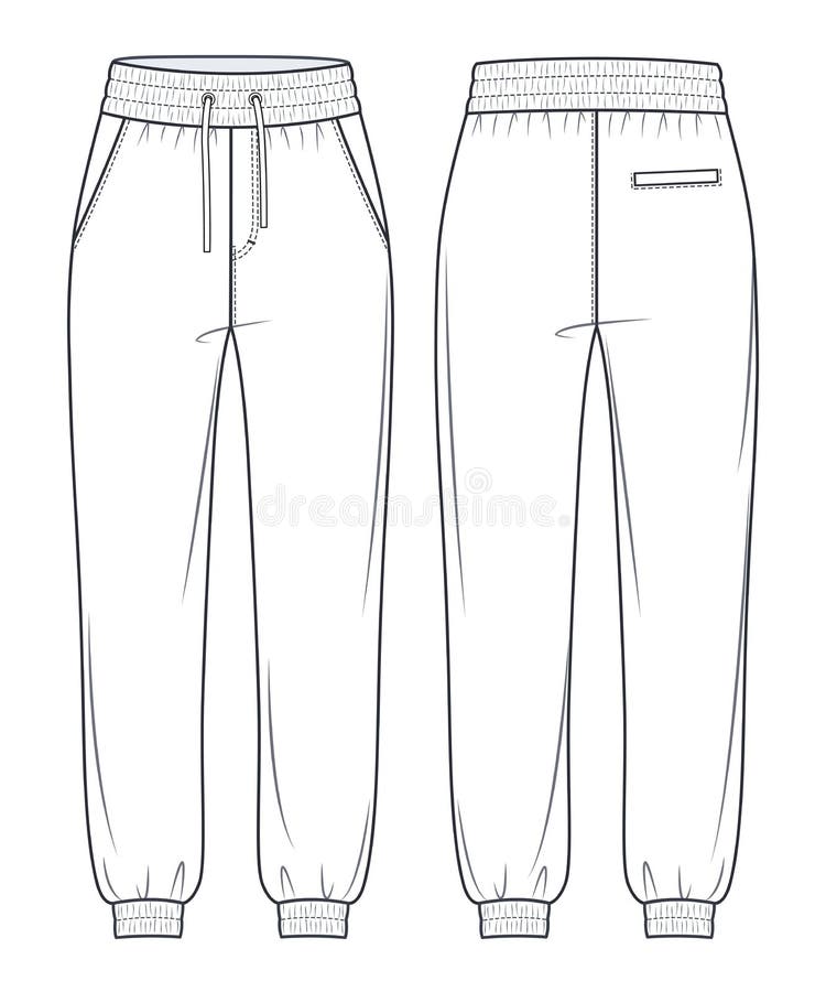 Sweatpants Template Design