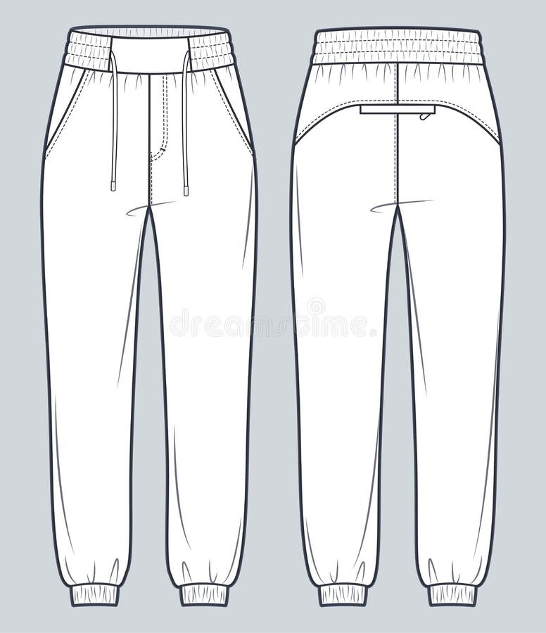 Technical Drawing Fashion Pants Stock Illustrations – 2,683 Technical ...
