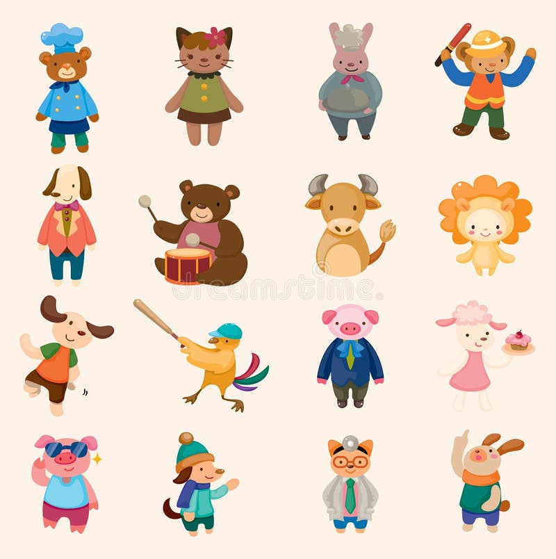 Jogo animal do ícone ilustração royalty free Jogo animal do ícone ilustração royalty free