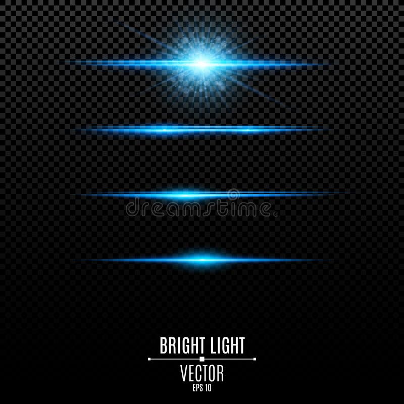 jogo Brilho abstrato e flashes isolados em um fundo transparente Estrela brilhante brilhante Linhas e luzes de néon azuis ilustração stock jogo Brilho abstrato e flashes isolados em um fundo transparente Estrela brilhante brilhante Linhas e luzes de néon azuis ilustração stock