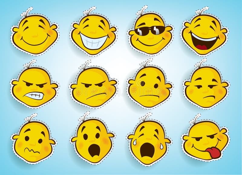Jogo da face ilustração royalty free Jogo da face ilustração royalty free