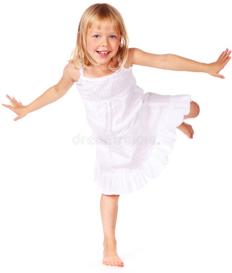 Menina a brincar fotos de stock