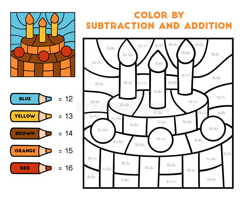 Jogo De Educação Colorido Por Adição E Subtração Para O Dinossauro Infantil  Ilustração do Vetor - Ilustração de suficiência, contagem: 221749386