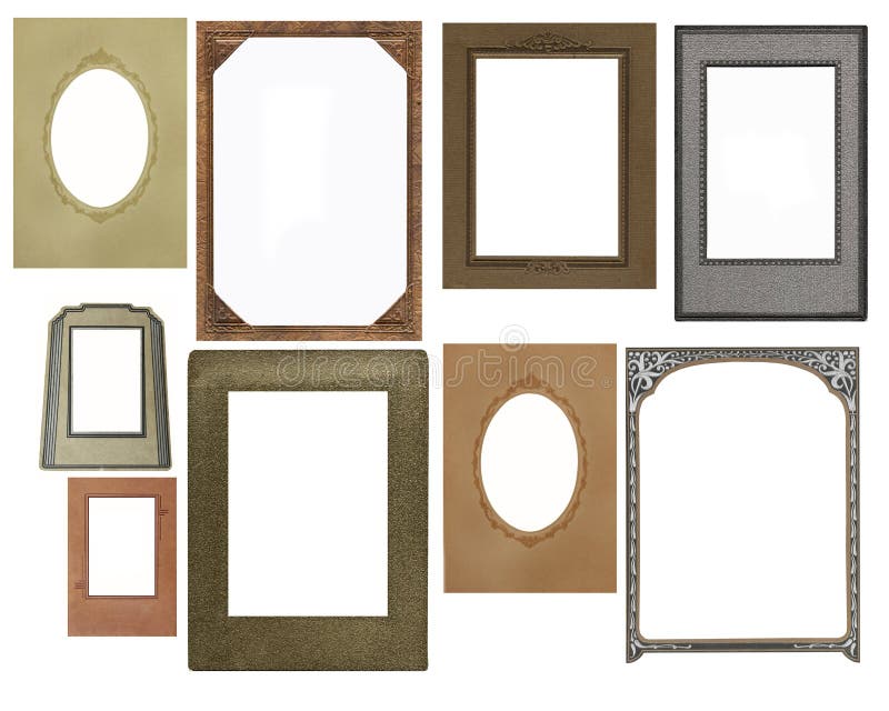 Jogo de frames do vintage foto de stock Jogo de frames do vintage foto de stock