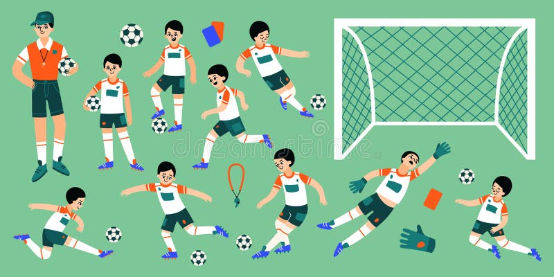 Jogo de futebol ilustração do vetor. Ilustração de esporte - 237593469