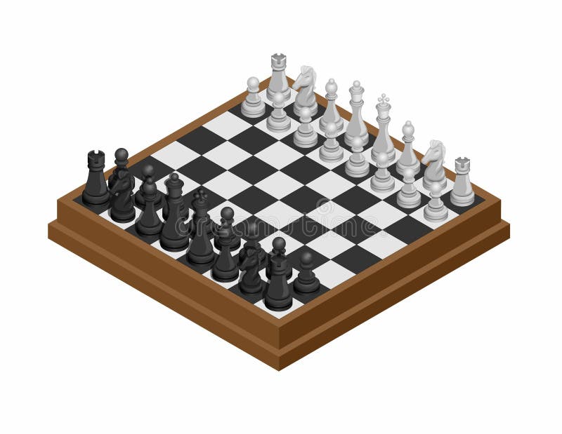 Símbolos da xadrez ilustração do vetor. Ilustração de vetor - 26557944