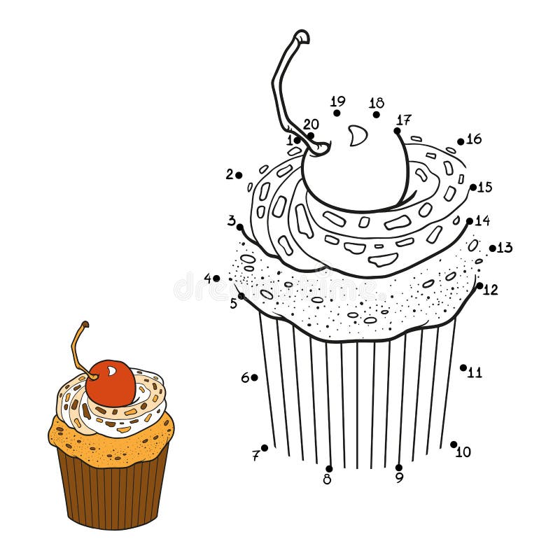 Vetores de Cupcake De Números Jogo e mais imagens de Bolo - Bolo, Joining  the Dots, Número - iStock