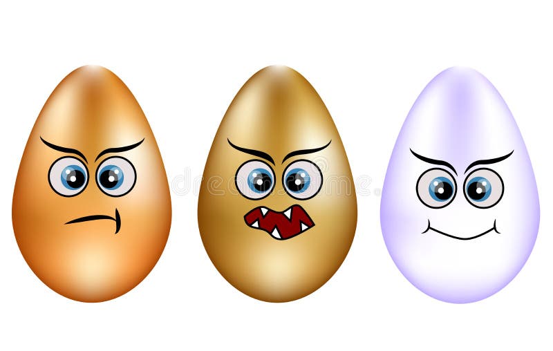 Jogo De Ovos De Easter Bonitos Ajuste Do Ovo De Emoji Ovos Do Sorriso Plano  Isolado Ilustração Stock - Ilustração de fofofo, sentimento: 143149410