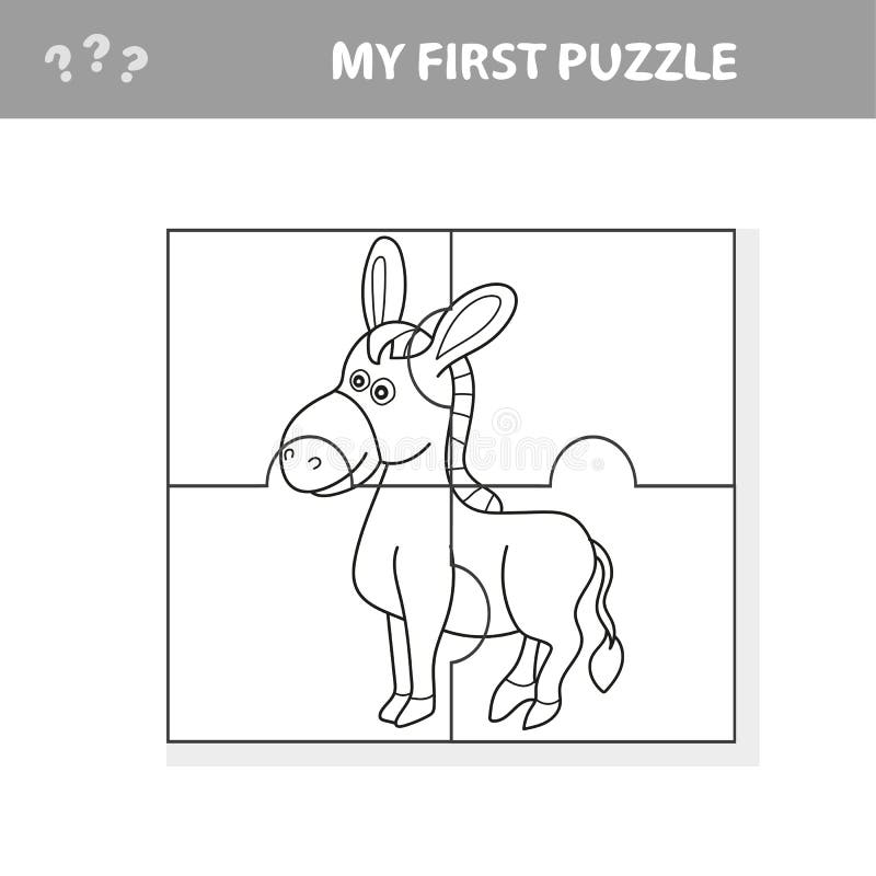 Jogos de quebra-cabeça com animais engraçados de desenho animado