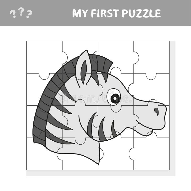 Jogo De Quebra-cabeças Educativo Para Crianças Pré-escolares Com  Rinoceronte Ou Rinoceronte Ilustração do Vetor - Ilustração de forma,  cartoon: 171590508