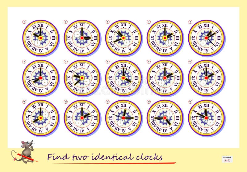 Jogo De Quebra-cabeças Lógico Para Crianças E Adultos. Encontrar Dois Bolos  Idênticos. Exercícios De Memória Para Idosos. Página I Ilustração do Vetor  - Ilustração de enigmas, atividade: 221576841