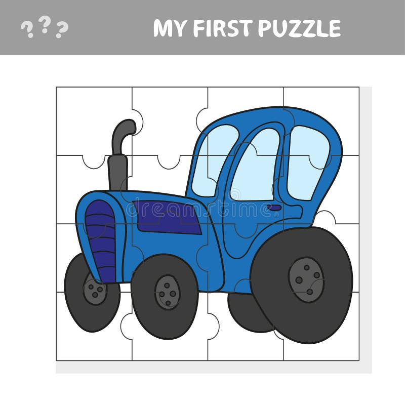Jogos de quebra-cabeça de zebra fofos para crianças 12 peças ilustração em  vetor de educação infantil