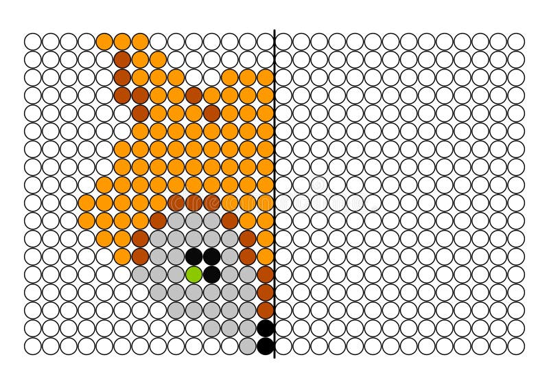 Colorir por número, jogo de educação para crianças. Um desafio