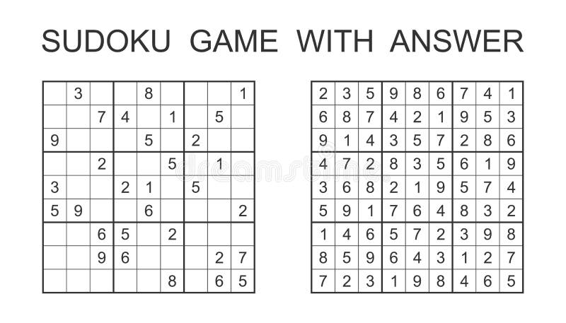 Jogo Sudoku 9 x 9 Para Imprimir Com Resposta. Jogo Nº 132.