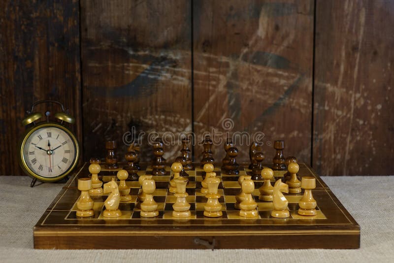 Relógio Grande Pedaços de xadrez