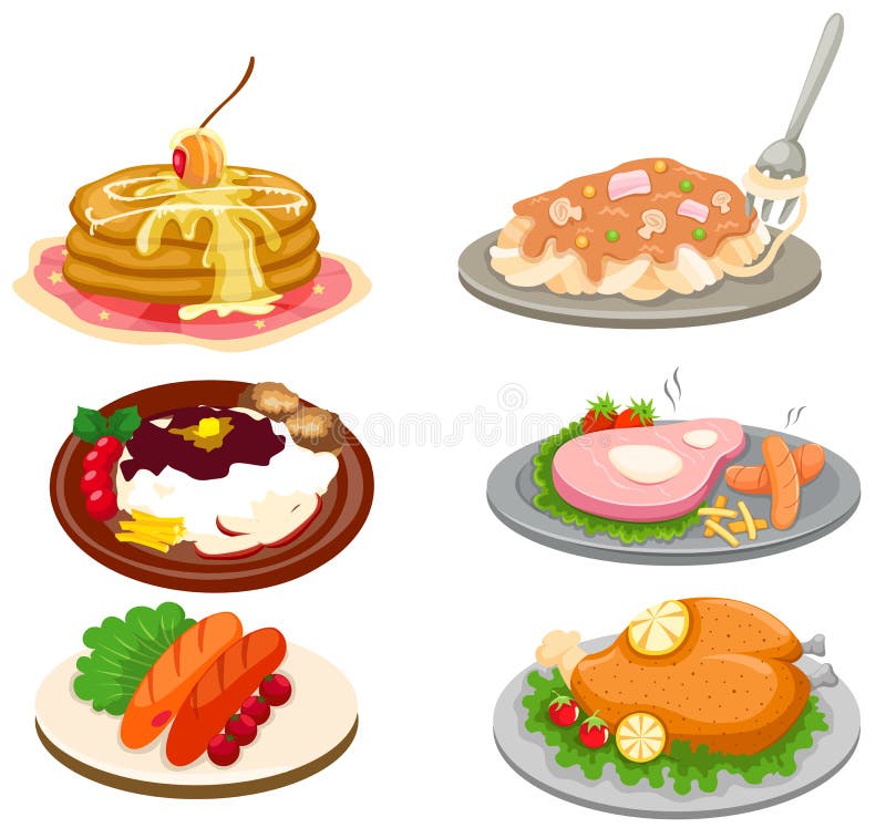 Jogo do alimento ilustração do vetor Jogo do alimento ilustração do vetor