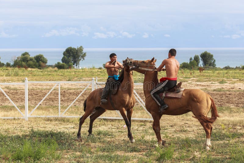 Jogo Do Cavalo Em Quirguizistão Fotografia Editorial - Imagem de  departamento, nuvem: 59178062