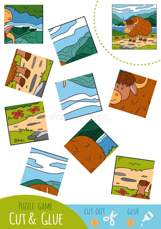 Jogo De Quebra-cabeças Educativo Para Crianças Pré-escolares Com  Rinoceronte Ou Rinoceronte Ilustração do Vetor - Ilustração de forma,  cartoon: 171590508