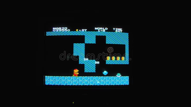 Tela do jogo Mario Bros Stock Photo - Alamy