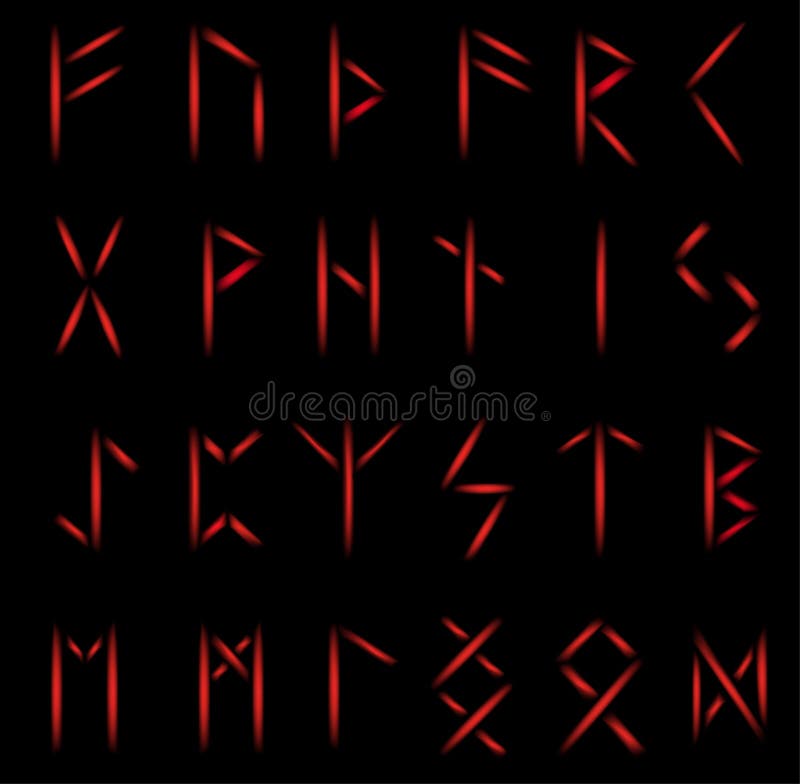 Jogo dos runes ilustração royalty free Jogo dos runes ilustração royalty free