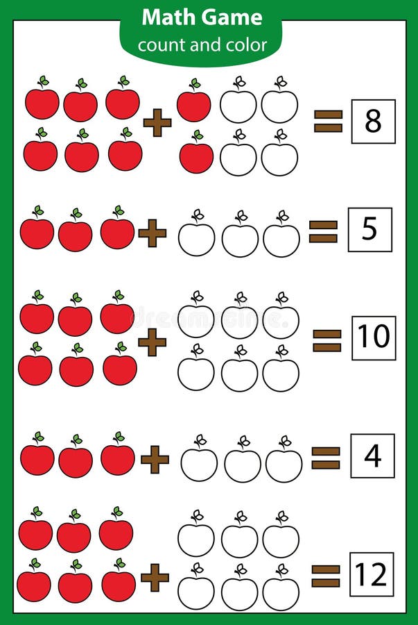 Página Da Coloração Com O Picolé Do Gelado Colora Pelo Jogo Da Matemática  Dos Números, Multiplicação Ilustração do Vetor - Ilustração de livros,  folha: 77011657