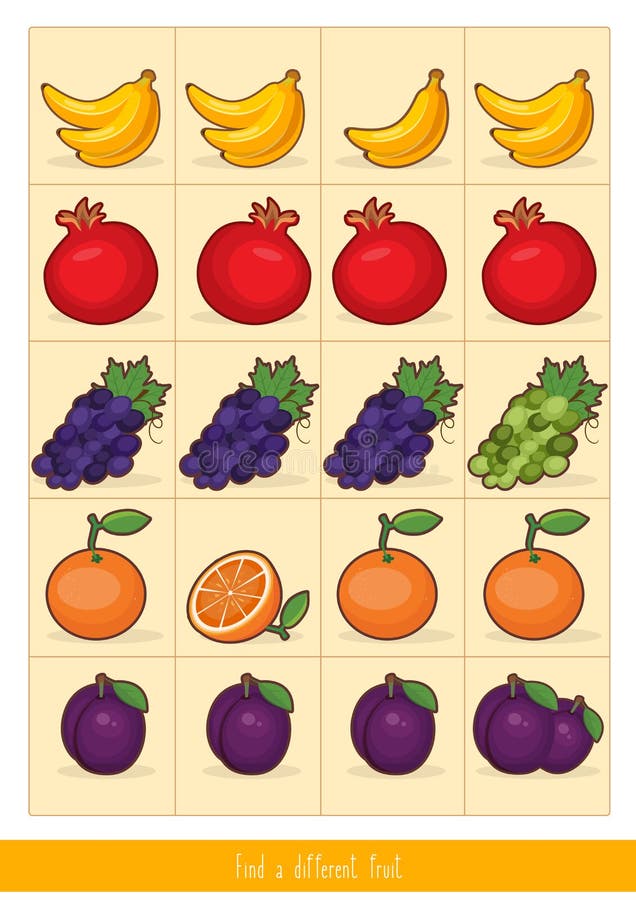 Jogo educacional das crian?as Jogo da l?gica para crian?as diferen?as do achado ilustração stock Jogo educacional das crian?as Jogo da l?gica para crian?as diferen?as do achado ilustração stock