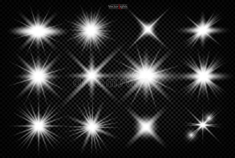 jogo Estrela de brilho, as partículas do sol ilustração royalty free jogo Estrela de brilho, as partículas do sol ilustração royalty free