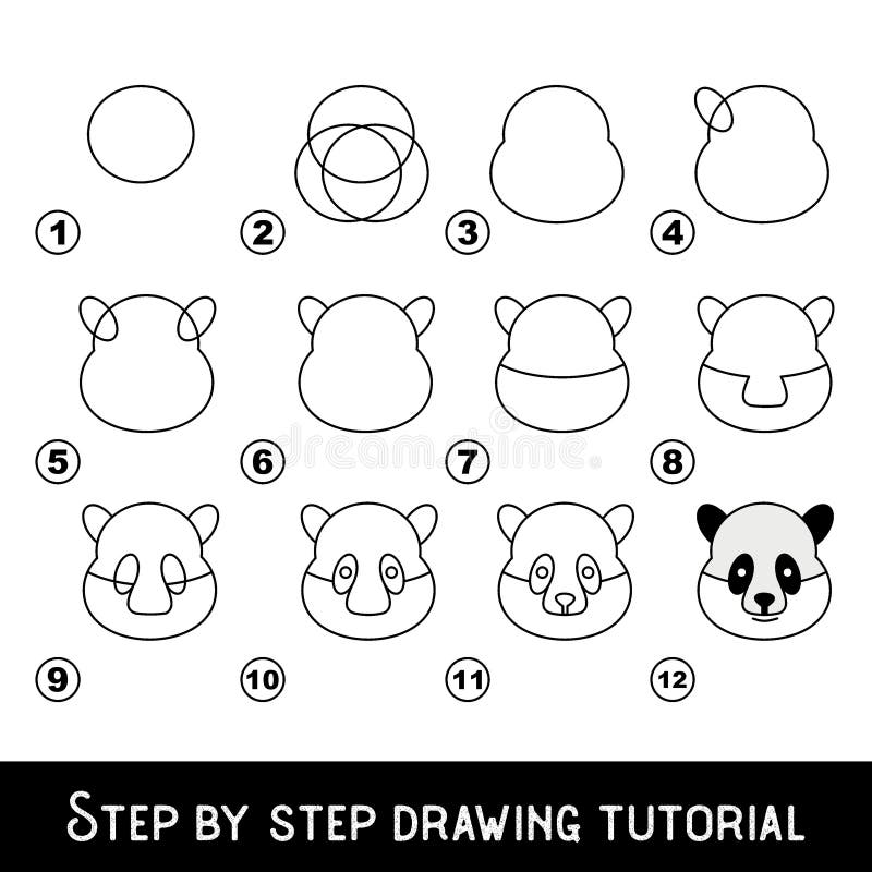 HOW TO DRAW A PANDA EASY STEP BY STEP - COMO DESENHAR UM PANDA