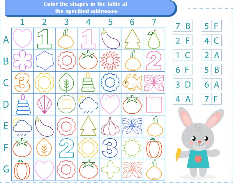 Jogo De Lógica Para Crianças. Encontre As Células Royalty Free SVG