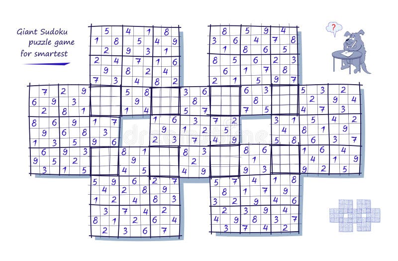 Logic Sudoku Jogo Quebra Cabeça Para Mais Inteligente Coloque