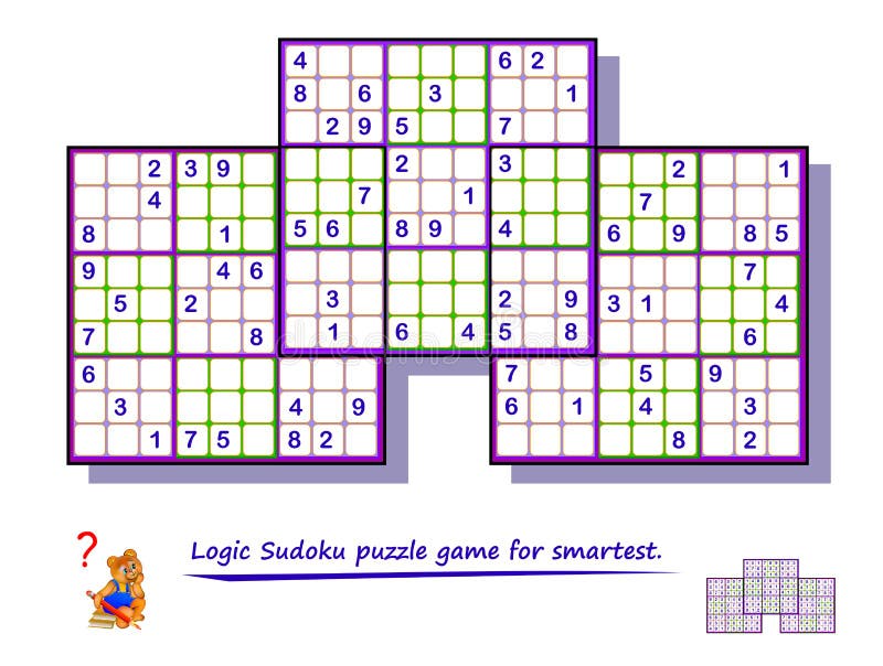 Sudoku difícil ilustração stock. Ilustração de cruzes - 12858739