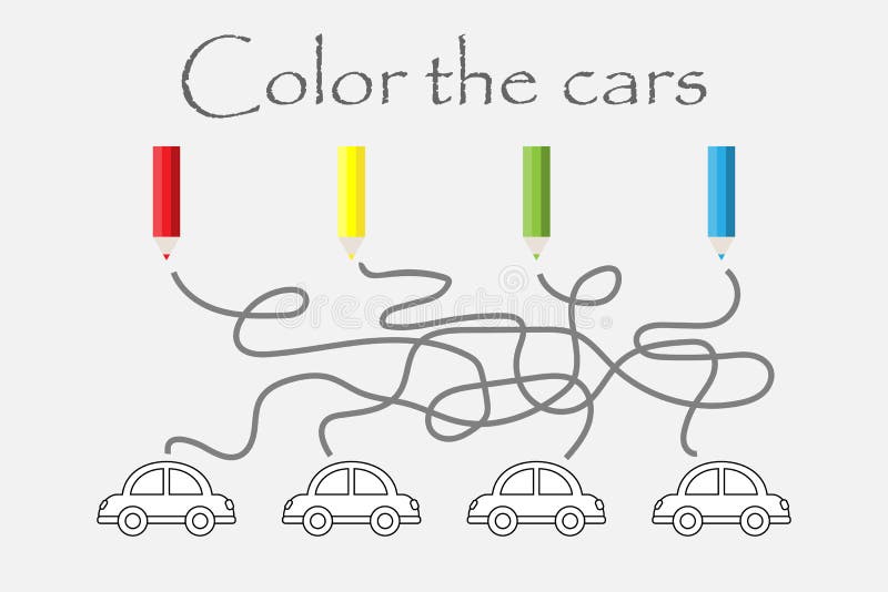 Desenho De Labirinto Com Página Para Colorir Carro Corrida